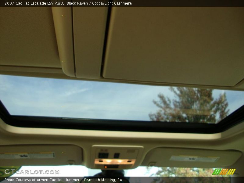 Black Raven / Cocoa/Light Cashmere 2007 Cadillac Escalade ESV AWD