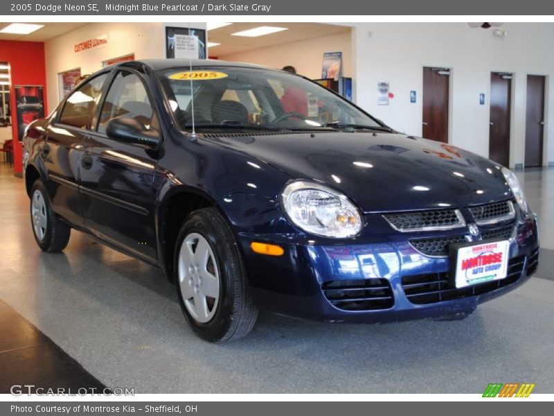Midnight Blue Pearlcoat / Dark Slate Gray 2005 Dodge Neon SE