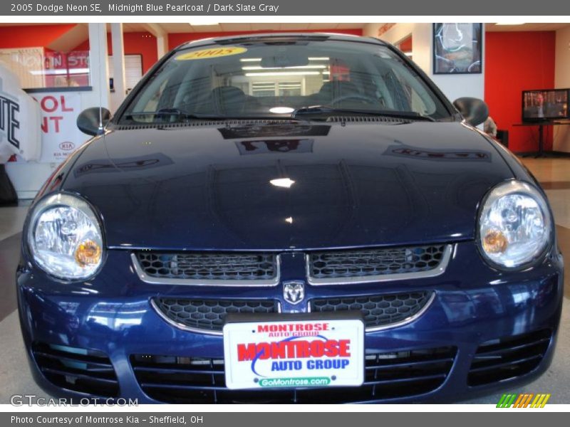 Midnight Blue Pearlcoat / Dark Slate Gray 2005 Dodge Neon SE