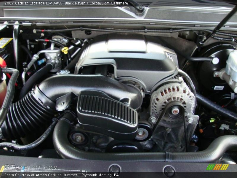 Black Raven / Cocoa/Light Cashmere 2007 Cadillac Escalade ESV AWD