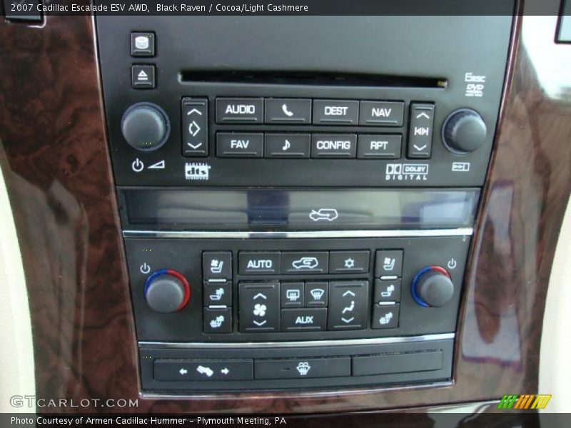 Black Raven / Cocoa/Light Cashmere 2007 Cadillac Escalade ESV AWD