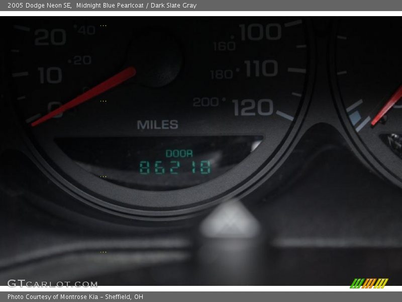 Midnight Blue Pearlcoat / Dark Slate Gray 2005 Dodge Neon SE