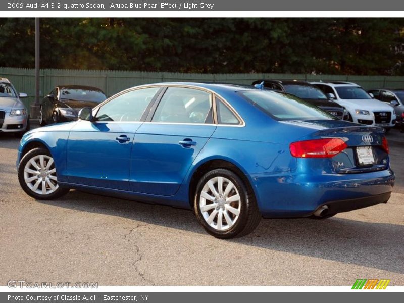 Aruba Blue Pearl Effect / Light Grey 2009 Audi A4 3.2 quattro Sedan