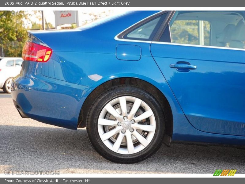 Aruba Blue Pearl Effect / Light Grey 2009 Audi A4 3.2 quattro Sedan