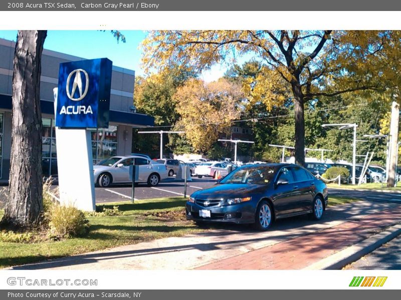Carbon Gray Pearl / Ebony 2008 Acura TSX Sedan