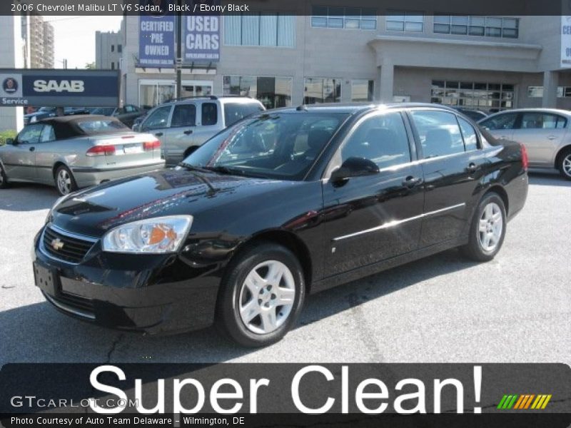 Black / Ebony Black 2006 Chevrolet Malibu LT V6 Sedan