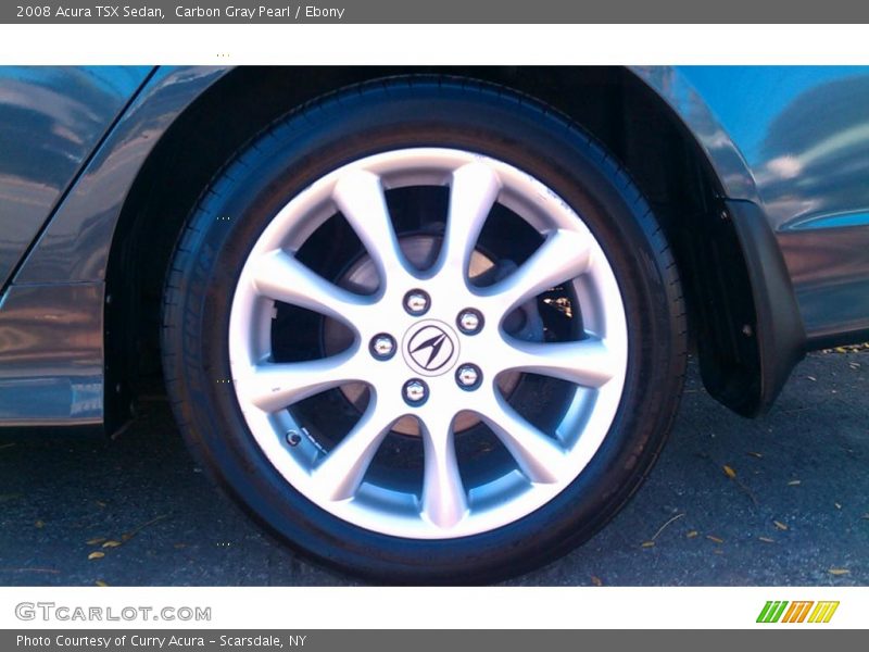 Carbon Gray Pearl / Ebony 2008 Acura TSX Sedan