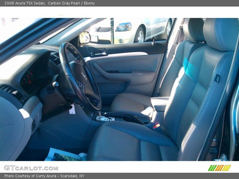 Carbon Gray Pearl / Ebony 2008 Acura TSX Sedan