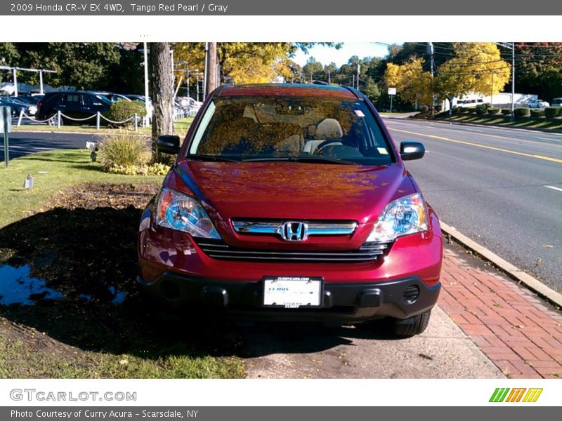 Tango Red Pearl / Gray 2009 Honda CR-V EX 4WD