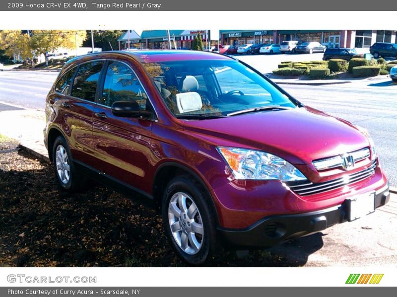 Tango Red Pearl / Gray 2009 Honda CR-V EX 4WD
