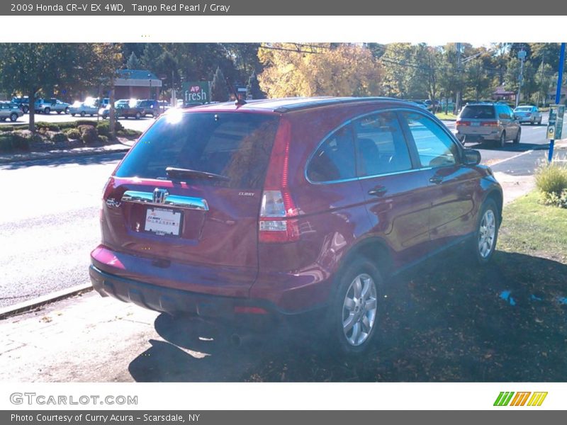 Tango Red Pearl / Gray 2009 Honda CR-V EX 4WD