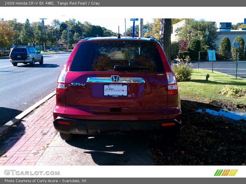 Tango Red Pearl / Gray 2009 Honda CR-V EX 4WD