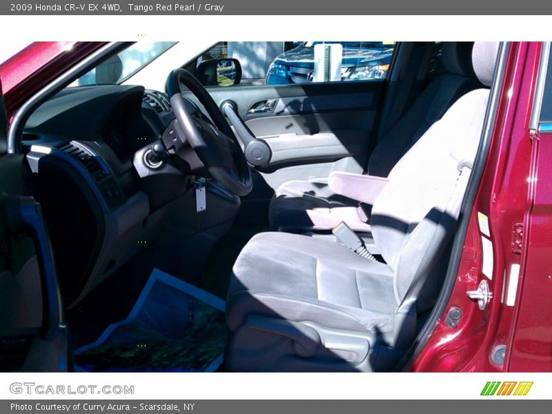 Tango Red Pearl / Gray 2009 Honda CR-V EX 4WD
