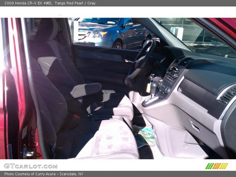 Tango Red Pearl / Gray 2009 Honda CR-V EX 4WD