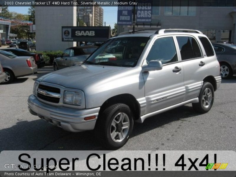 Silverleaf Metallic / Medium Gray 2003 Chevrolet Tracker LT 4WD Hard Top