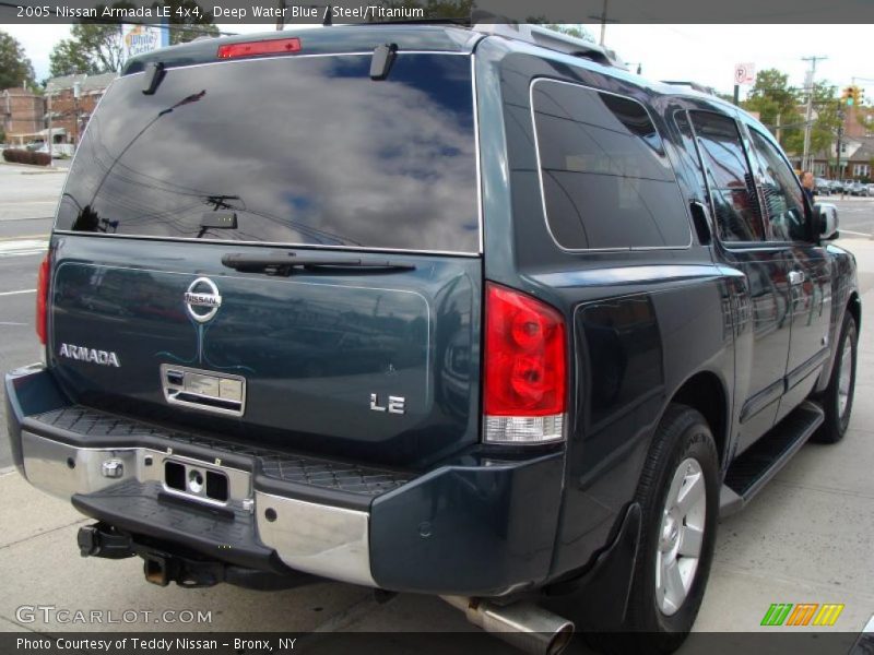 Deep Water Blue / Steel/Titanium 2005 Nissan Armada LE 4x4