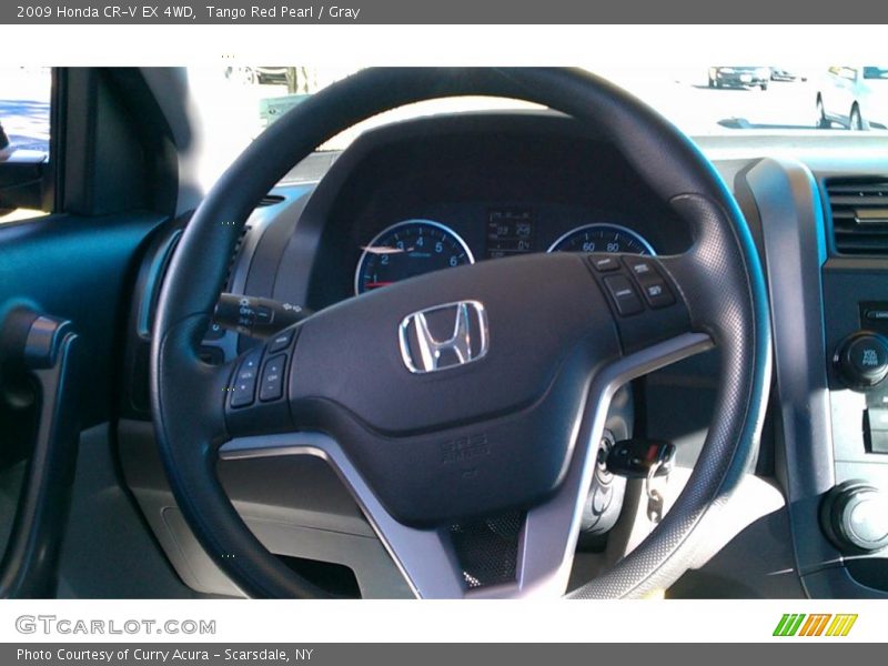 Tango Red Pearl / Gray 2009 Honda CR-V EX 4WD