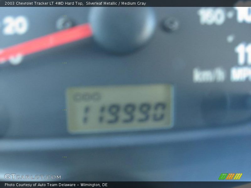 Silverleaf Metallic / Medium Gray 2003 Chevrolet Tracker LT 4WD Hard Top