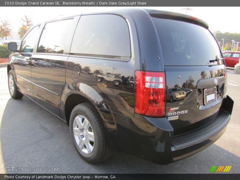 Blackberry Metallic / Dark Slate Gray/Light Shale 2010 Dodge Grand Caravan SE
