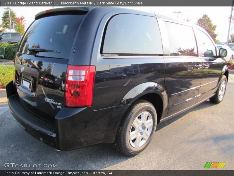 Blackberry Metallic / Dark Slate Gray/Light Shale 2010 Dodge Grand Caravan SE