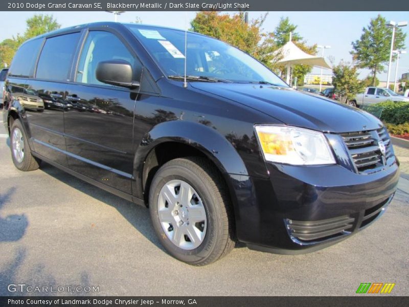 Blackberry Metallic / Dark Slate Gray/Light Shale 2010 Dodge Grand Caravan SE
