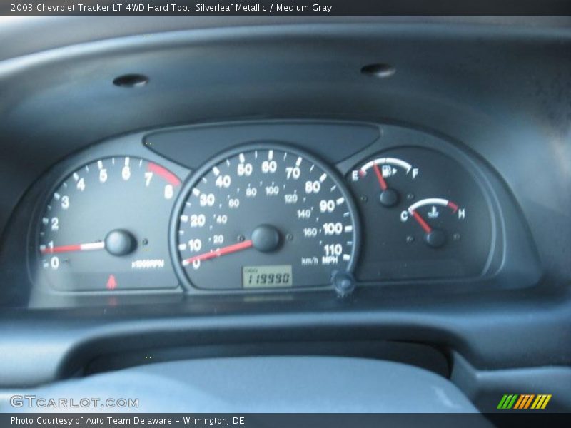 Silverleaf Metallic / Medium Gray 2003 Chevrolet Tracker LT 4WD Hard Top