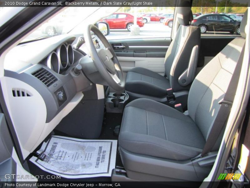 Blackberry Metallic / Dark Slate Gray/Light Shale 2010 Dodge Grand Caravan SE