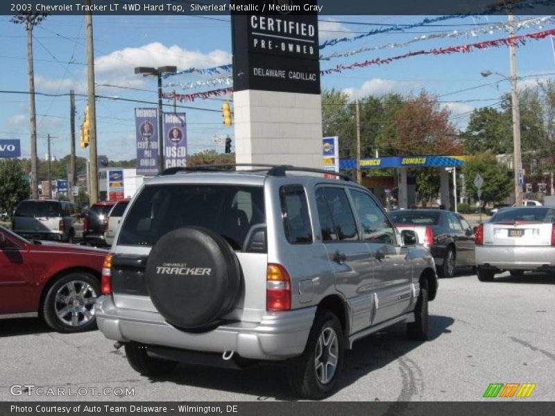 Silverleaf Metallic / Medium Gray 2003 Chevrolet Tracker LT 4WD Hard Top