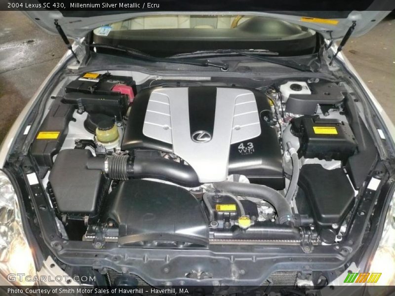  2004 SC 430 Engine - 4.3 Liter DOHC 32-Valve VVT V8