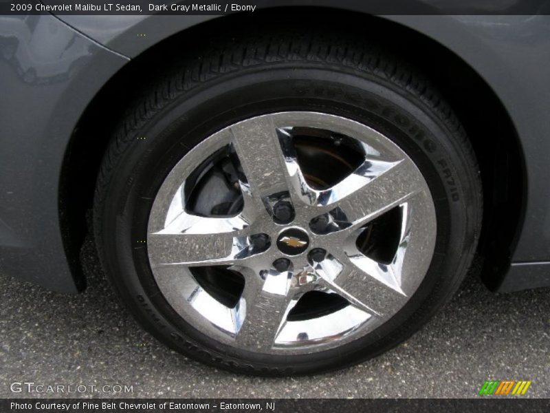 Dark Gray Metallic / Ebony 2009 Chevrolet Malibu LT Sedan