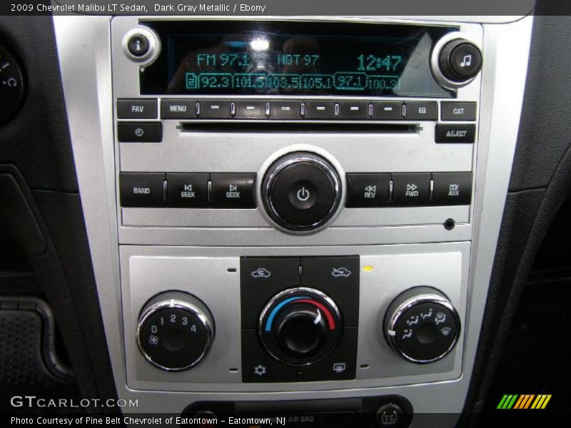 Dark Gray Metallic / Ebony 2009 Chevrolet Malibu LT Sedan