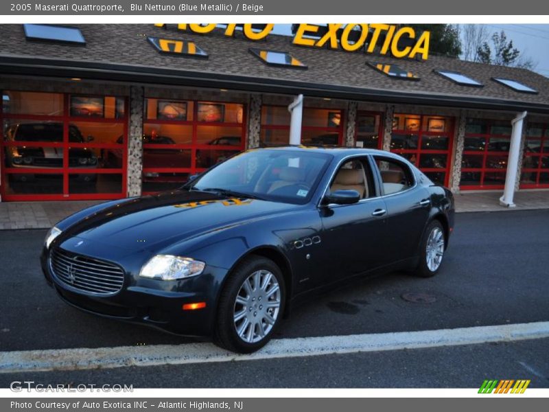 Blu Nettuno (Blue Metallic) / Beige 2005 Maserati Quattroporte