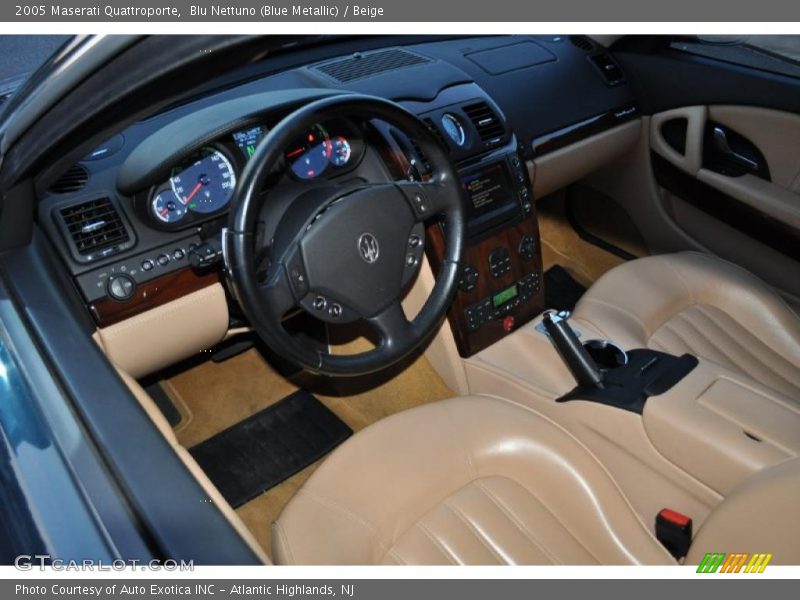 Blu Nettuno (Blue Metallic) / Beige 2005 Maserati Quattroporte