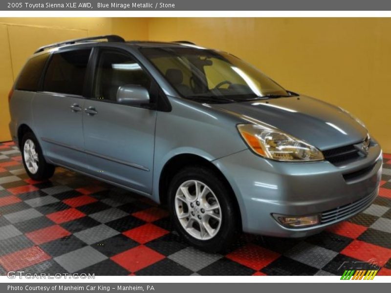 Blue Mirage Metallic / Stone 2005 Toyota Sienna XLE AWD