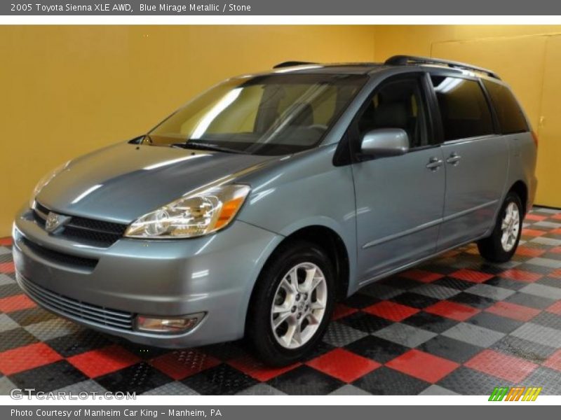 Blue Mirage Metallic / Stone 2005 Toyota Sienna XLE AWD