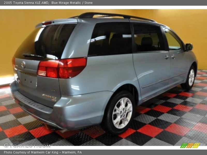Blue Mirage Metallic / Stone 2005 Toyota Sienna XLE AWD
