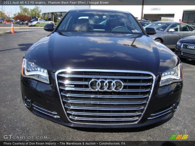 Phantom Black Pearl Effect / Nougat Brown 2011 Audi A8 4.2 FSI quattro