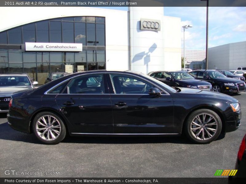Phantom Black Pearl Effect / Nougat Brown 2011 Audi A8 4.2 FSI quattro