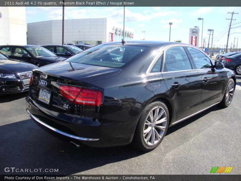 Phantom Black Pearl Effect / Nougat Brown 2011 Audi A8 4.2 FSI quattro