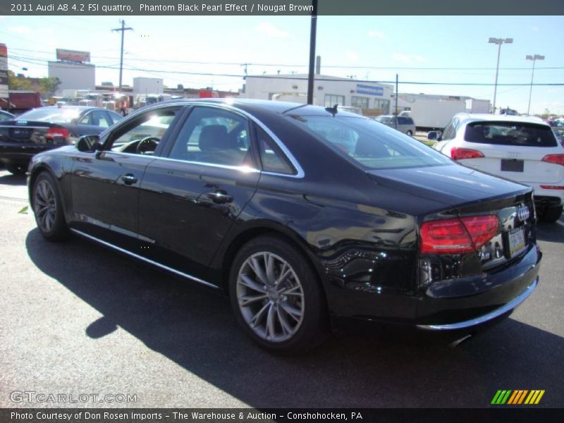 Phantom Black Pearl Effect / Nougat Brown 2011 Audi A8 4.2 FSI quattro