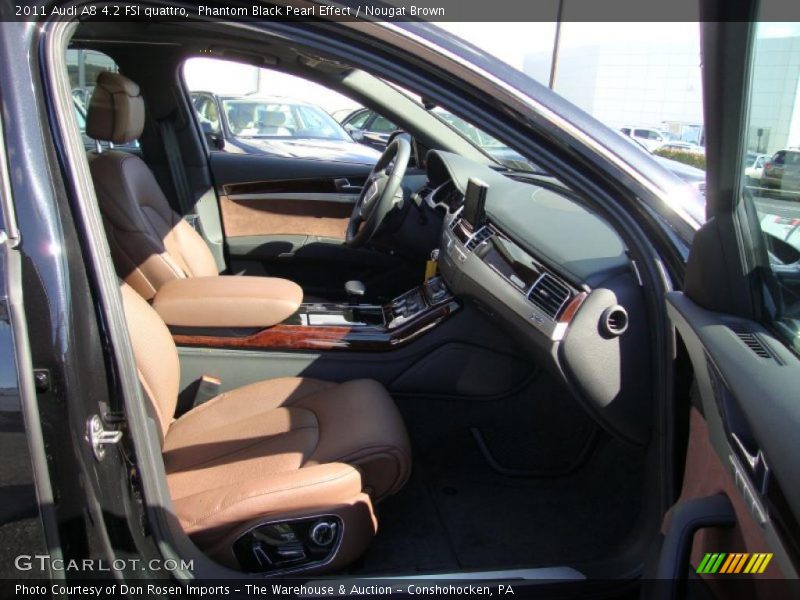 Phantom Black Pearl Effect / Nougat Brown 2011 Audi A8 4.2 FSI quattro