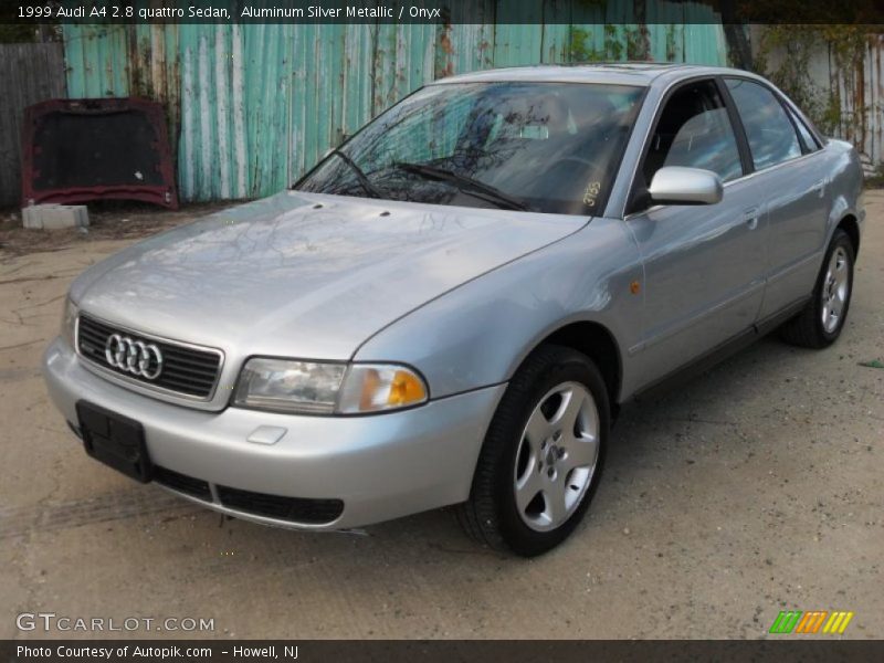 Aluminum Silver Metallic / Onyx 1999 Audi A4 2.8 quattro Sedan