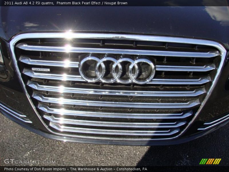 Phantom Black Pearl Effect / Nougat Brown 2011 Audi A8 4.2 FSI quattro