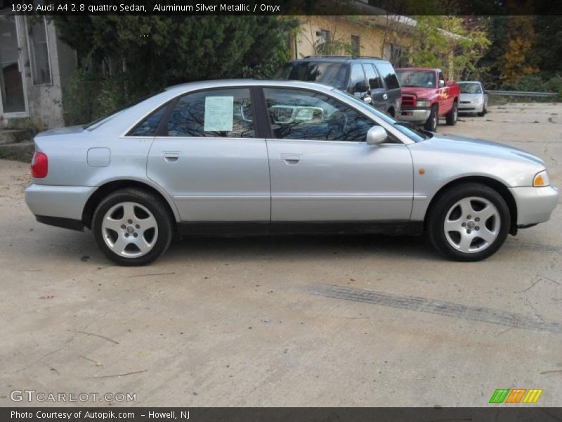 Aluminum Silver Metallic / Onyx 1999 Audi A4 2.8 quattro Sedan