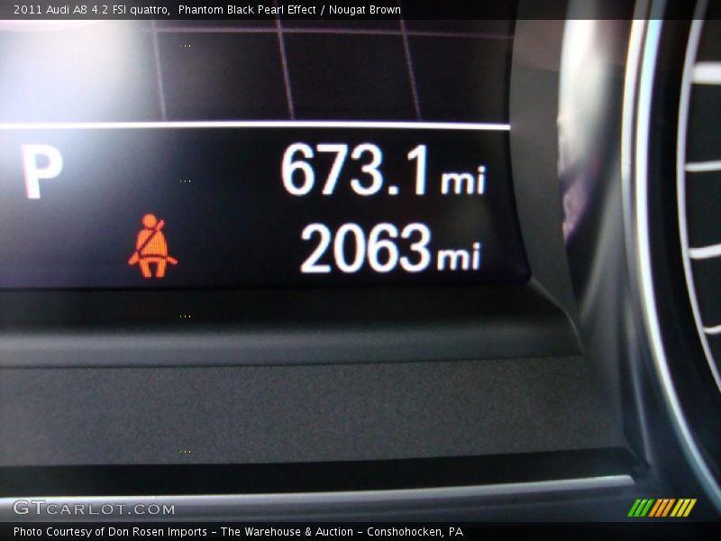 Phantom Black Pearl Effect / Nougat Brown 2011 Audi A8 4.2 FSI quattro