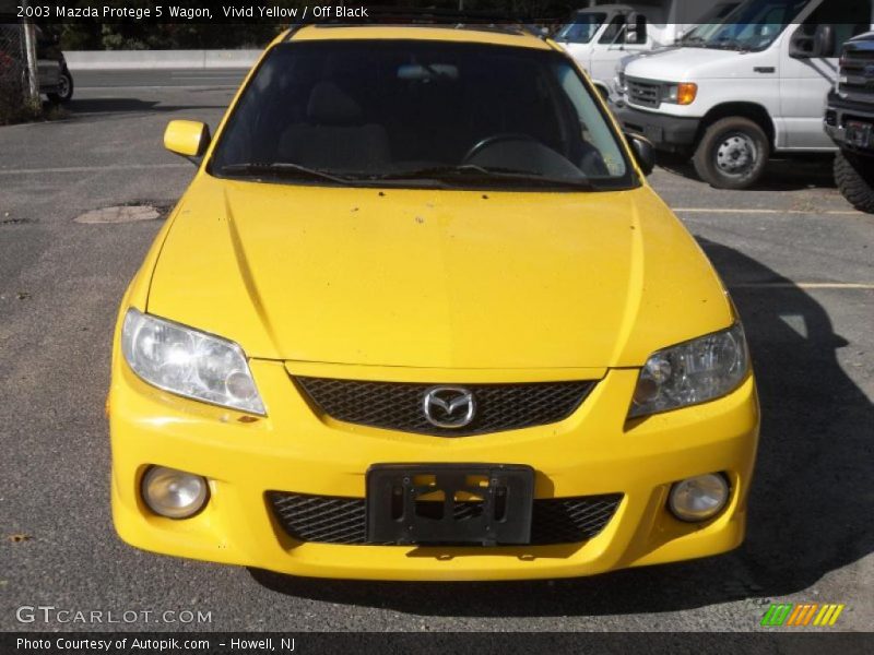 Vivid Yellow / Off Black 2003 Mazda Protege 5 Wagon
