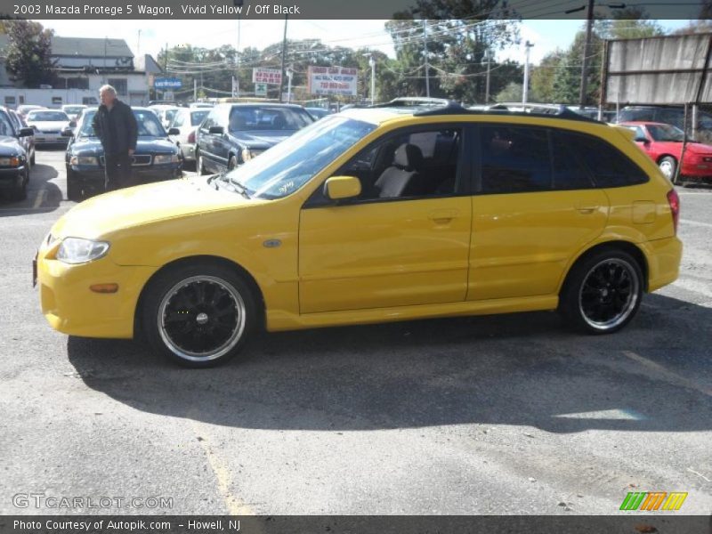 Vivid Yellow / Off Black 2003 Mazda Protege 5 Wagon