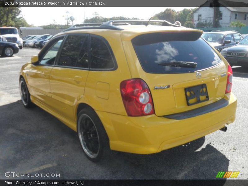 Vivid Yellow / Off Black 2003 Mazda Protege 5 Wagon