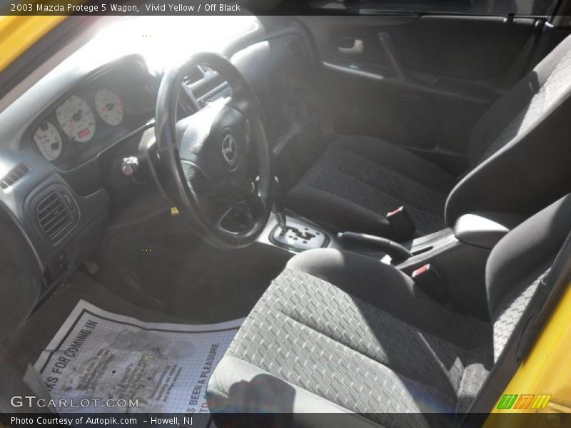 Vivid Yellow / Off Black 2003 Mazda Protege 5 Wagon