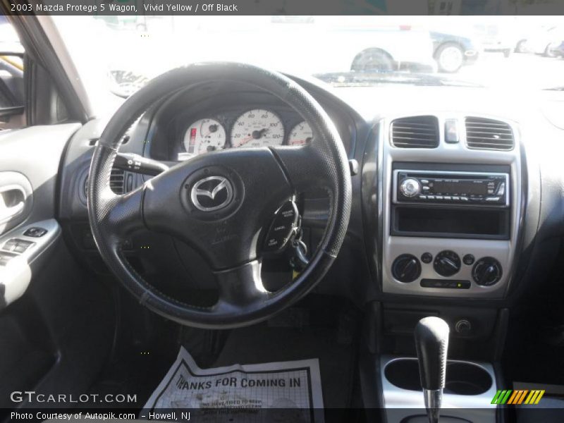 Vivid Yellow / Off Black 2003 Mazda Protege 5 Wagon